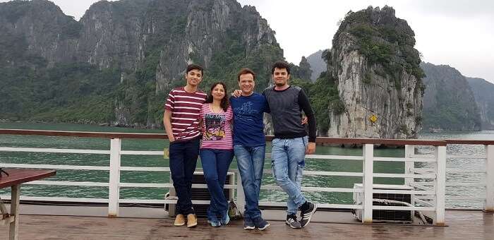 cruising in the world famous Halong Bay