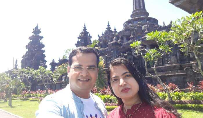 visited to the famous bali temple