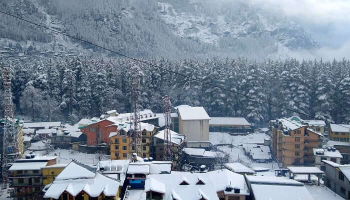 valley covered with snow