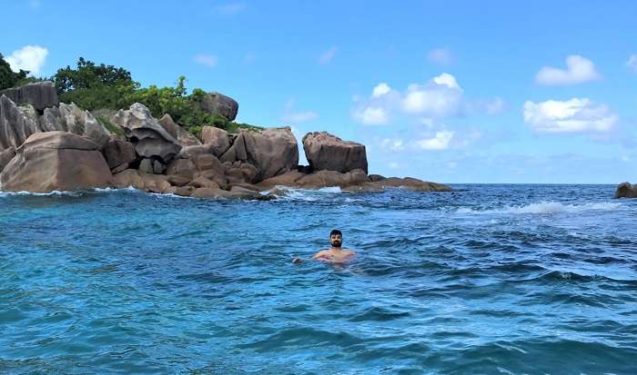 spent some time swimming