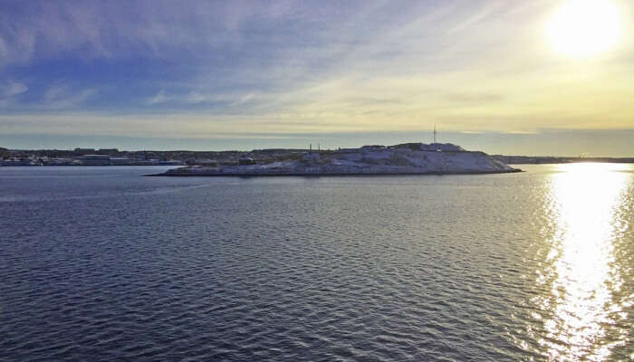 Sun Georges Island Harbour Nova Scotia Halifax