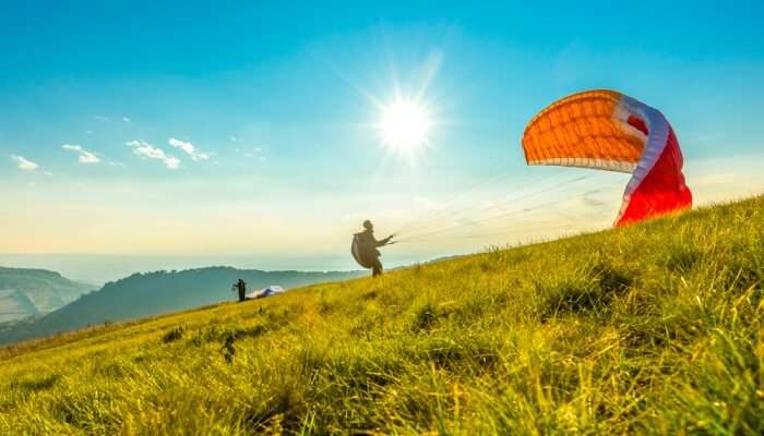 Paragliding in Box Canyon