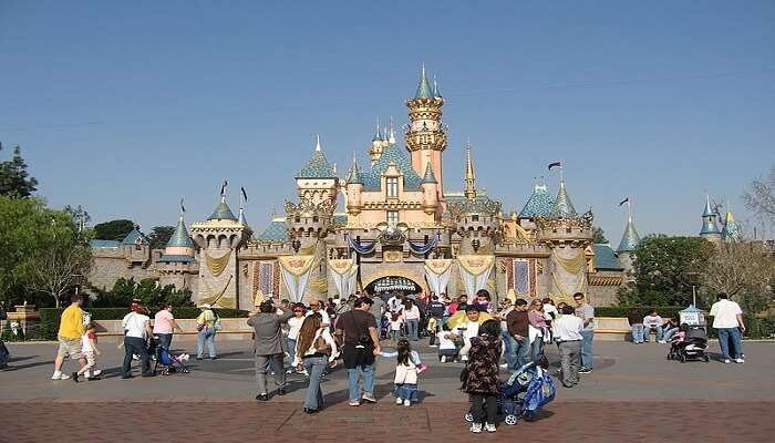 people walking towards the gate