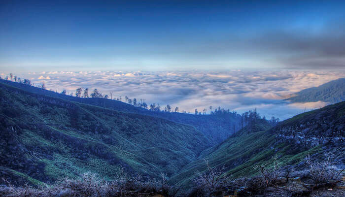 Witness Blue Flames In Indonesia