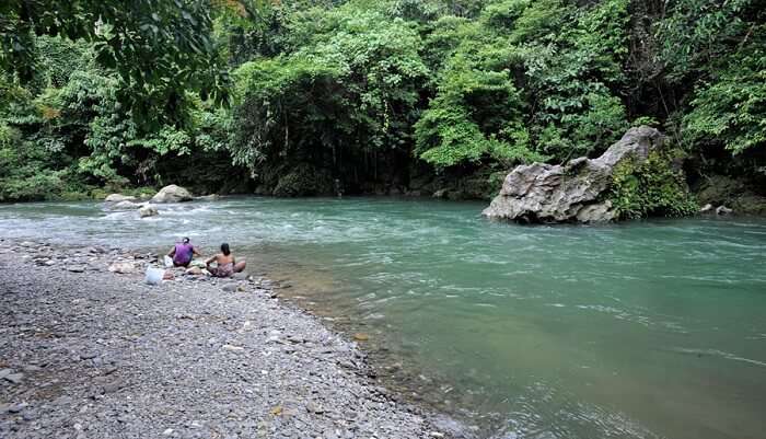 jakarta in indonesia waterfall river