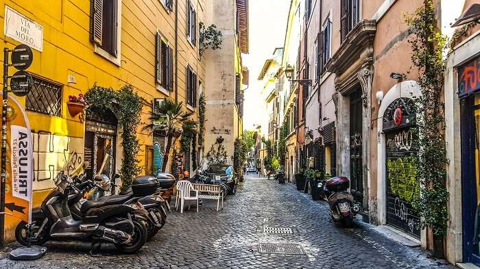 rome cobblestone street