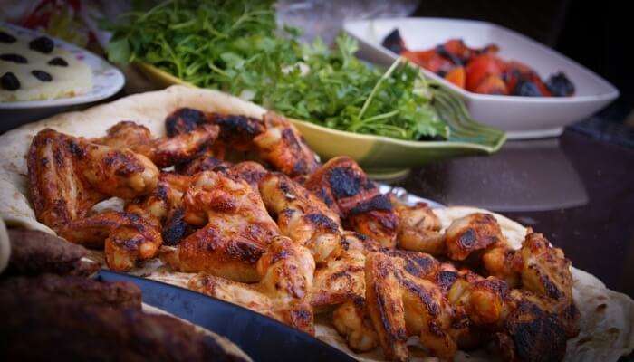 grilled chicken dish served in a plate