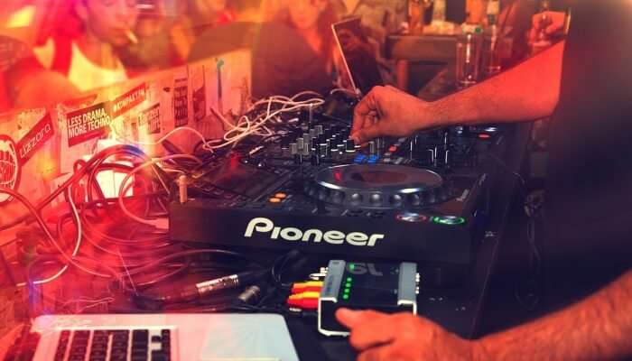 DJ playing music in a club
