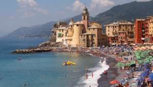 Camogli Beach in Italy