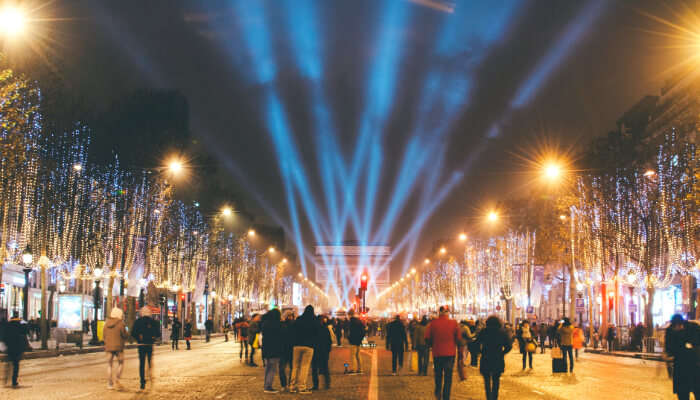 Champs Elysees in Paris