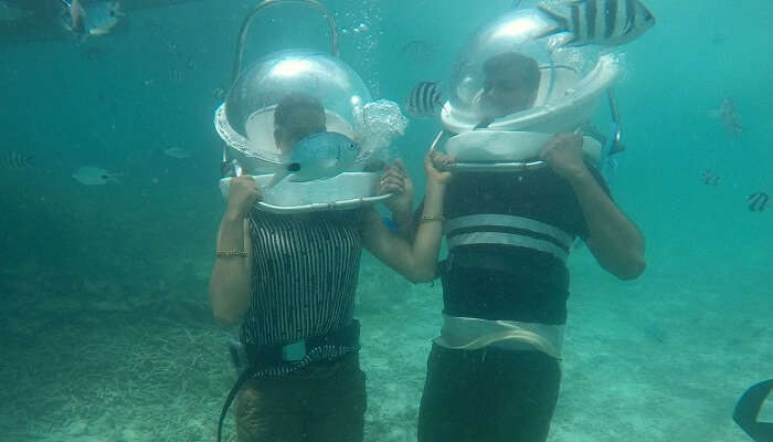 underwater sea walk