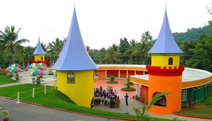 happyland is one of hte five amusement parks on sunshine island