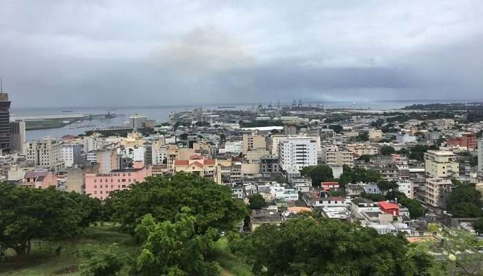 overview of the city Mauritius