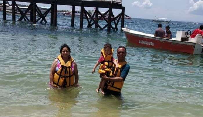 took watersports activities with kids