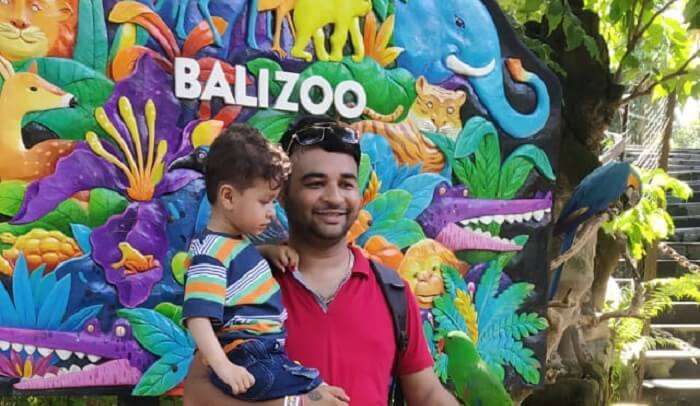 Visiting the Bali zoo