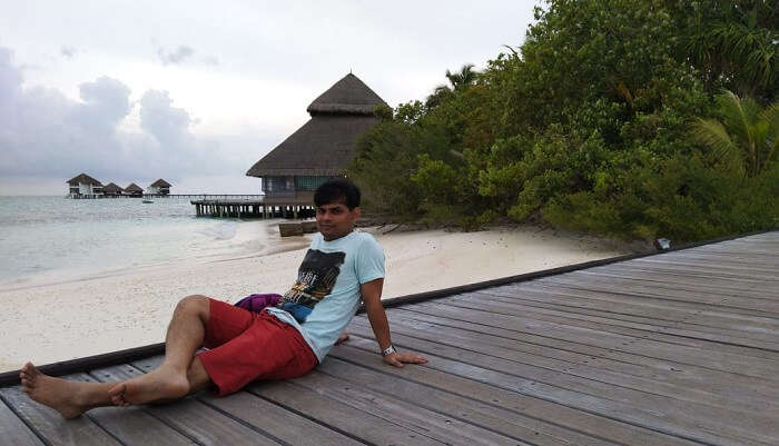 a beach facing resort