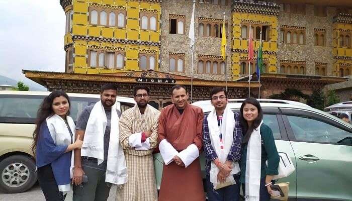 meeting with locals of Bhutan