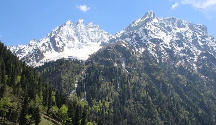 snowfall was witnessed in Gulmarg