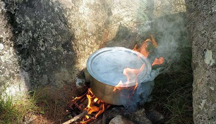 cooking on the hills