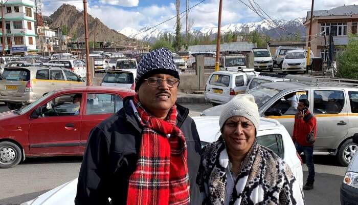 visited to ladakh with parents