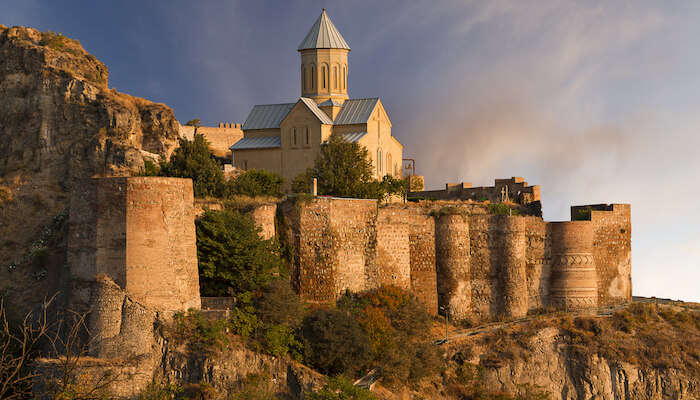 Narikala Fort overlooking the city