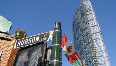 Robson Street, Vancouver BC so many great memories here