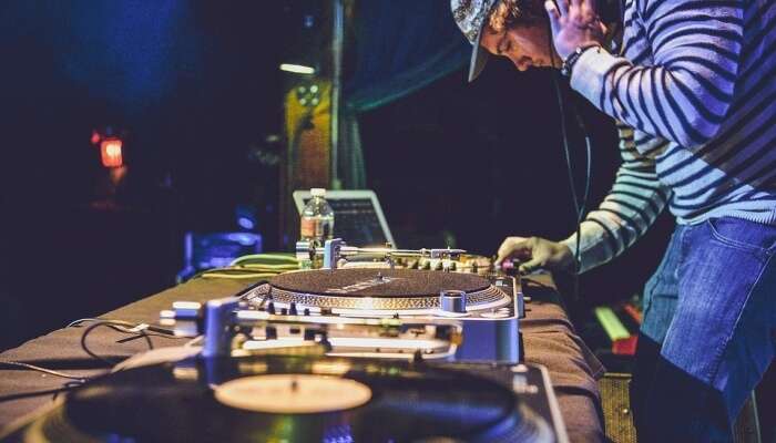 DJ in a club