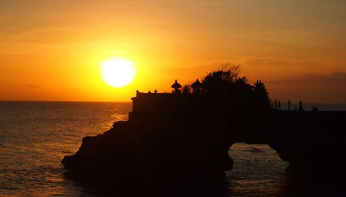 Sunset at a beach