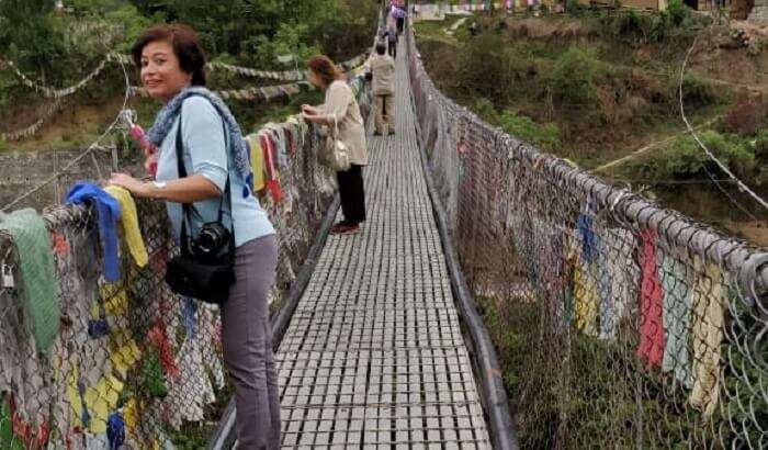 went to see the Suspension Bridge