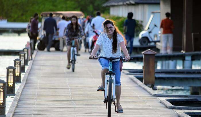 cycling in the resort