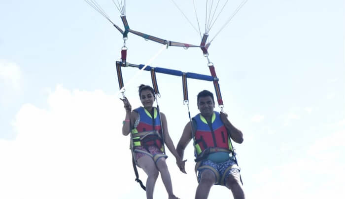 enjoyed the parasailing