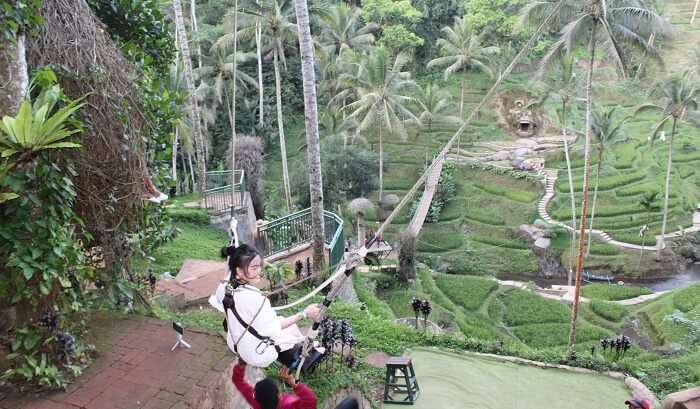 swings in bali is a great activitiy