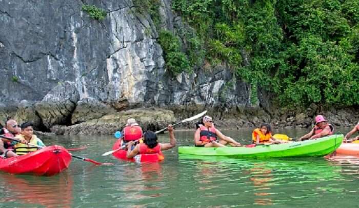 Kayaking in the bay 