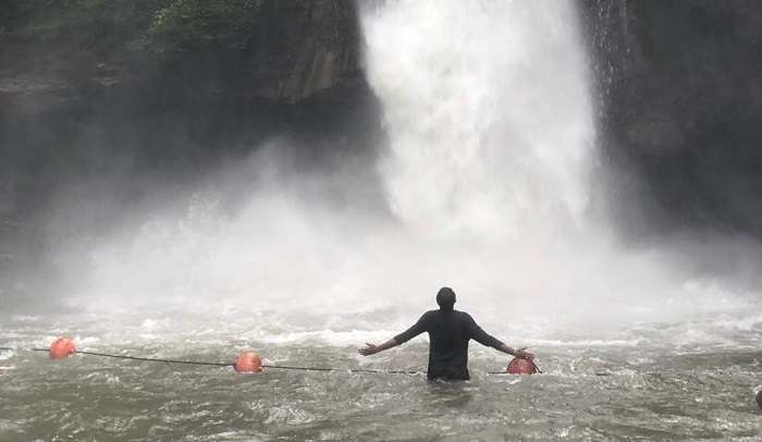 wonderful experience under the waterfall