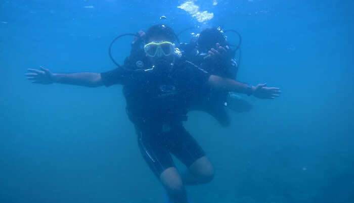 great fun while doing scuba diving