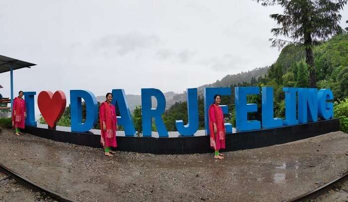 clicked pictures in Darjeeling