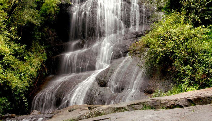 Crystal clear waterfall