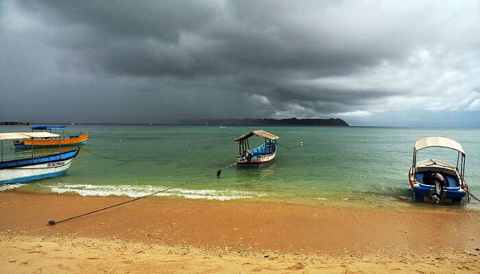 Beautiful and silent beach