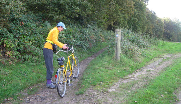 Cycling on the route