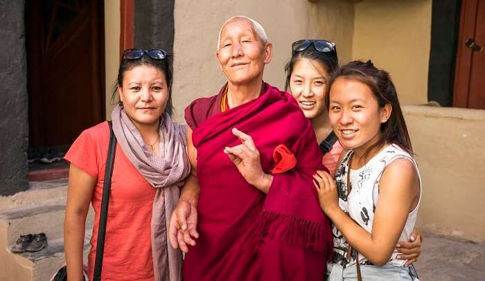 meeting with natives of ladakh