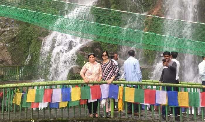 visited to the beautiful waterfalls in sikkim