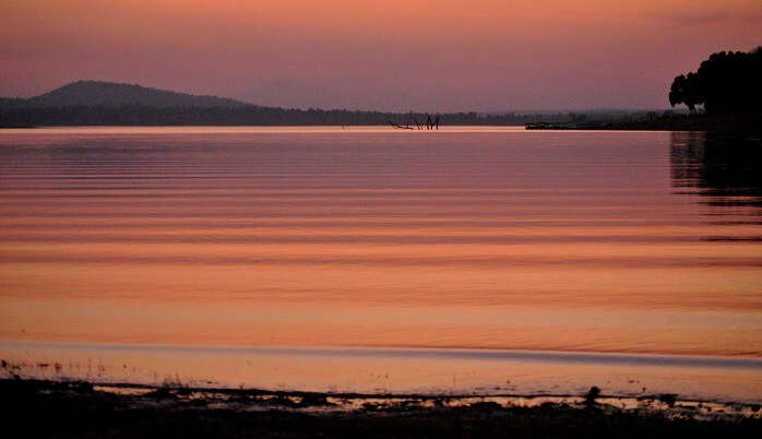 Kabini River is a major source for boating along the backwaters