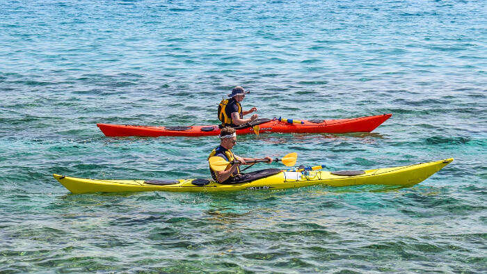 Kayaking in Beach