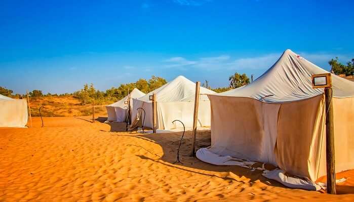 small desert camp