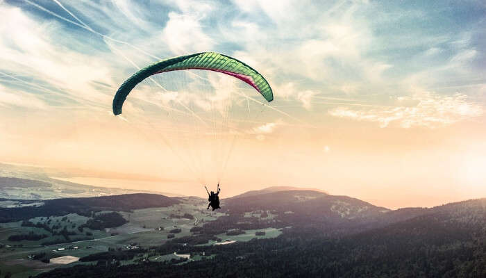 Paraglider in Air