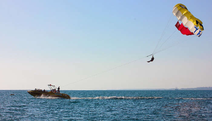 Parasailing view