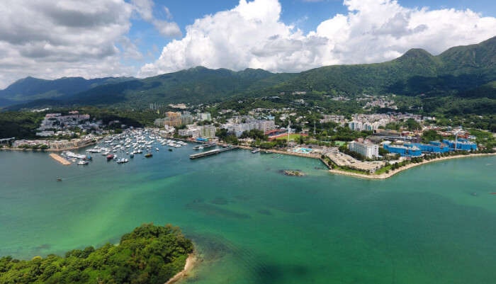 top view of sai kung