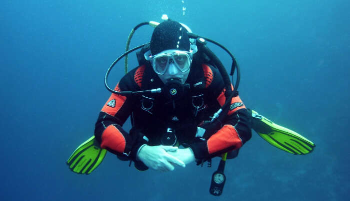 Doing Scuba Diving