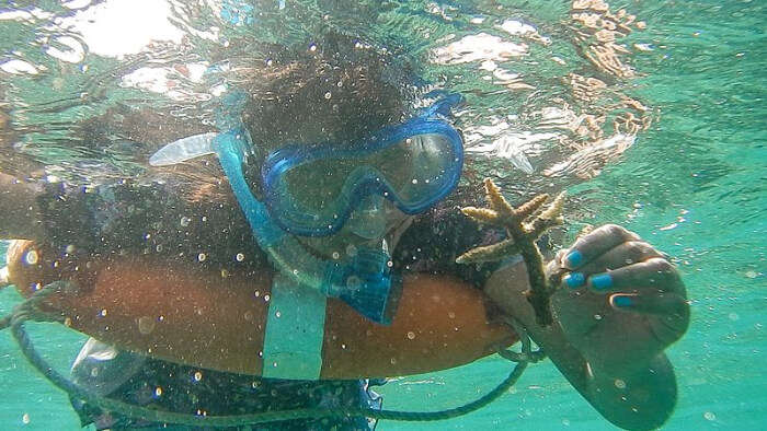 Enjoying Snorkeling