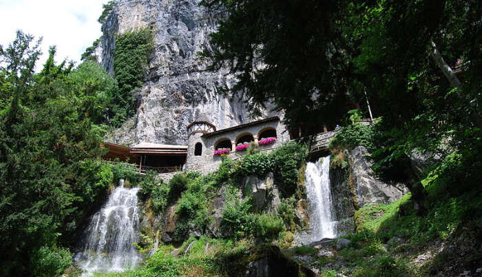 View of Waterfall in Interlaken